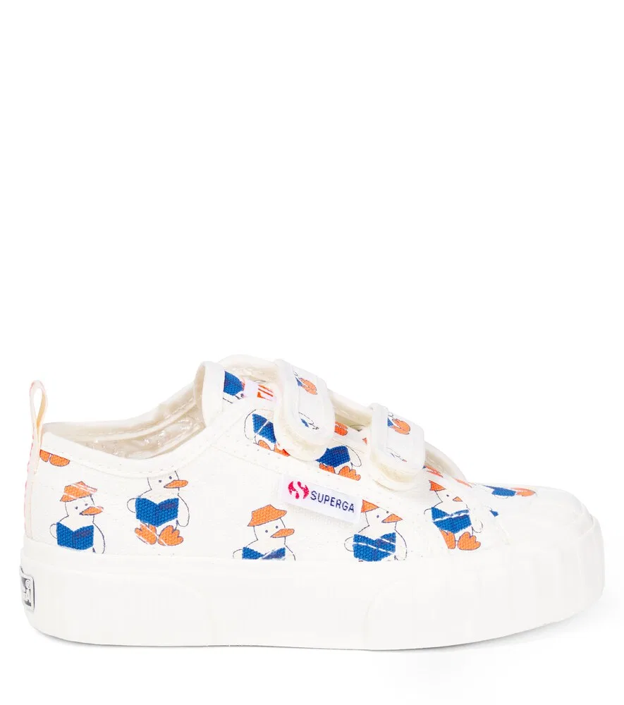 Кроссовки с принтом x Superga Readers Tinycottons, белый — фото 3