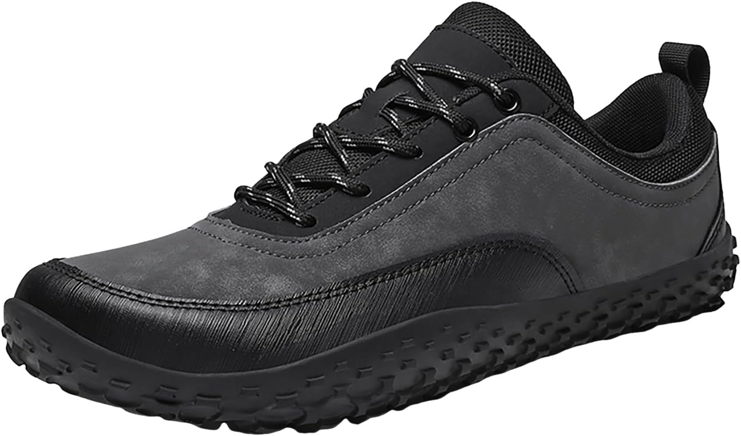 

Кроссовки для мужчин IWIHMIV для бега, противоскользящие с шнуровкой, теннисные, легкие, для ходьбы, комфортные, спортивные обувь для тренировок, серый