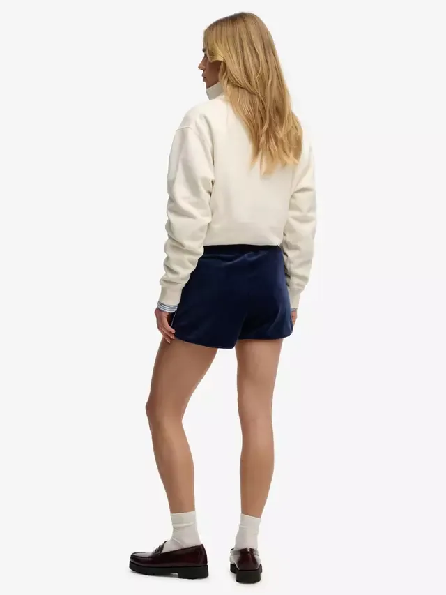 Велюровые шорты для загородного клуба Superdry, Rich Navy — фото 2