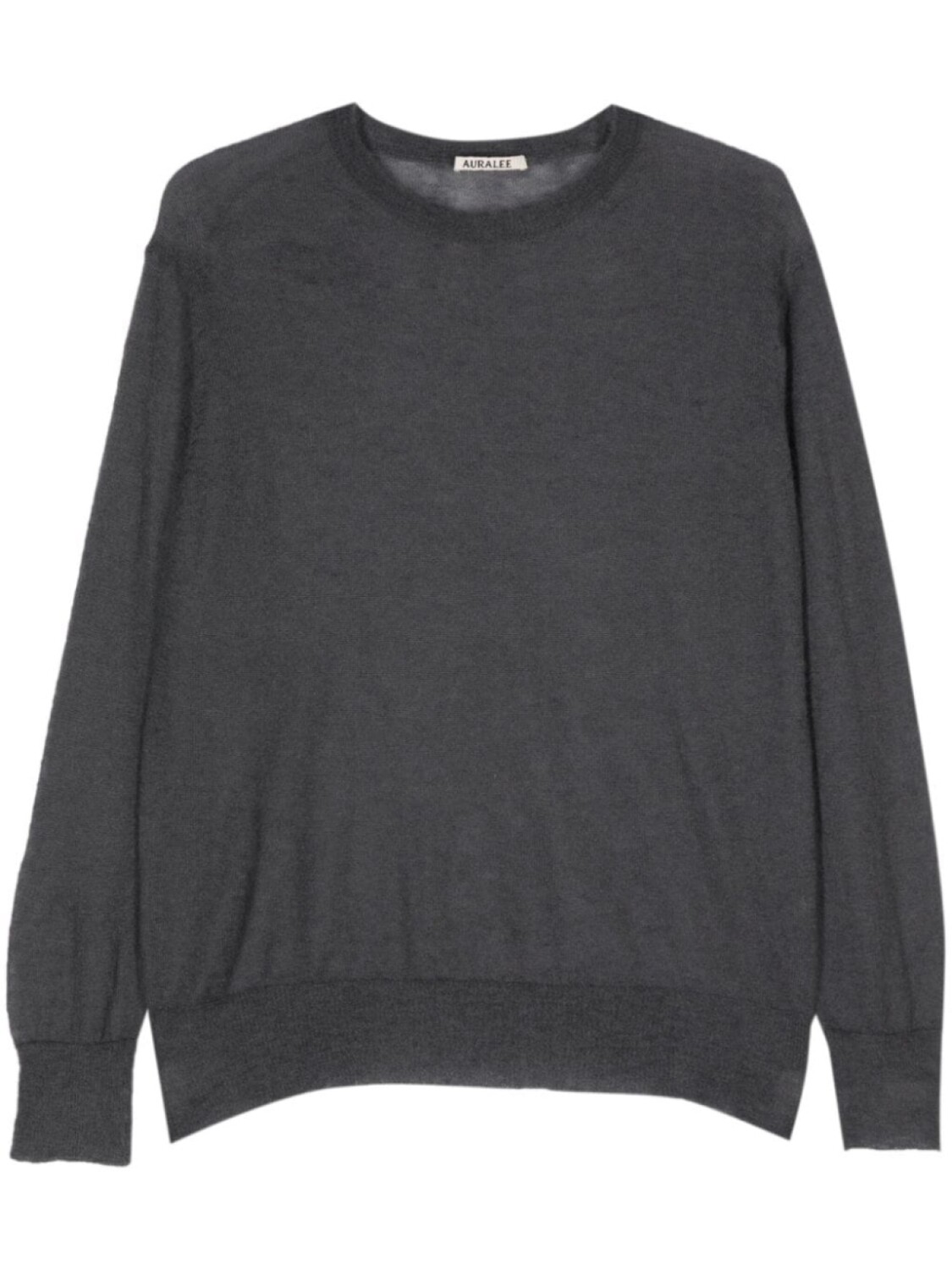 

Auralee semi-sheer fine-knit jumper, серый