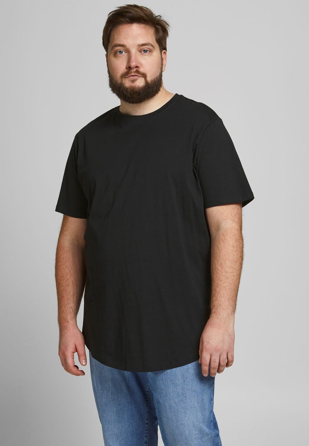 

Базовая футболка Jack & Jones, черная, Черный, Базовая футболка Jack & Jones, черная
