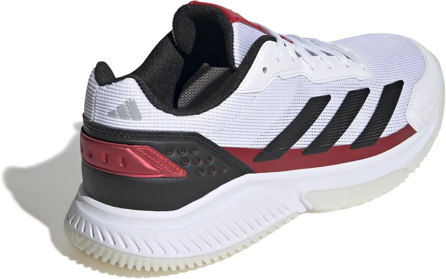Мужские кроссовки Adidas Courtquick Padel, белый/черный/красный — фото 3