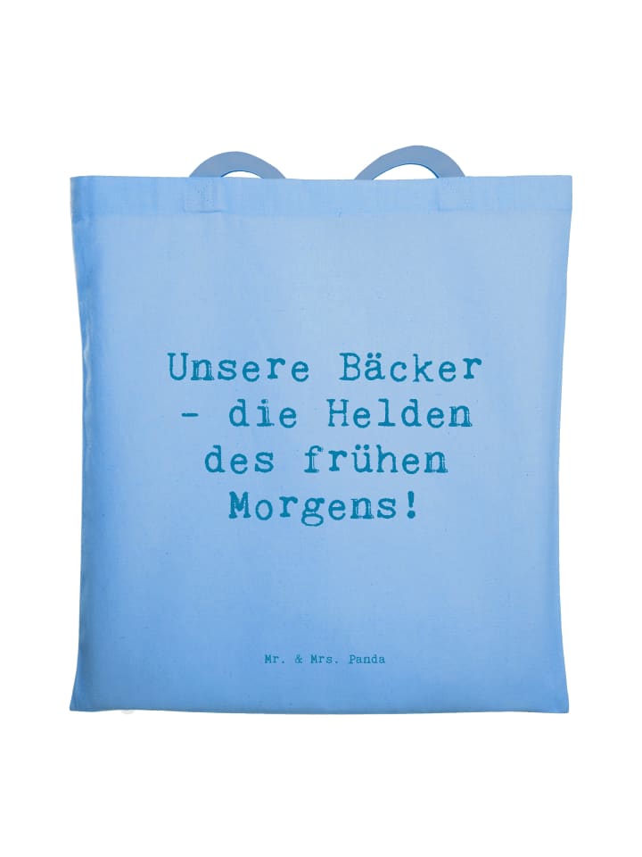 

Сумка через плечо с надписью Baker Heroes небесно-голубого цвета Mr. & Mrs. Panda