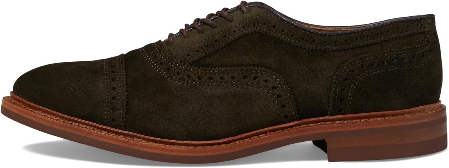Туфли Allen Edmonds Strandmok с каплевидным носком и перфорацией, зеленый — фото 4