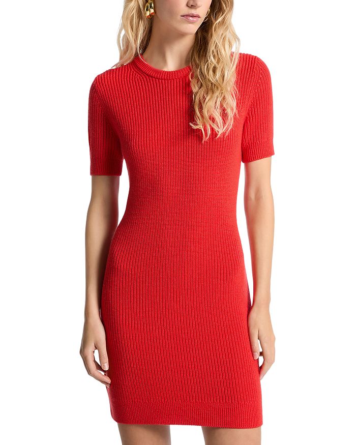 

Мини-платье-свитер Michael Kors, красный