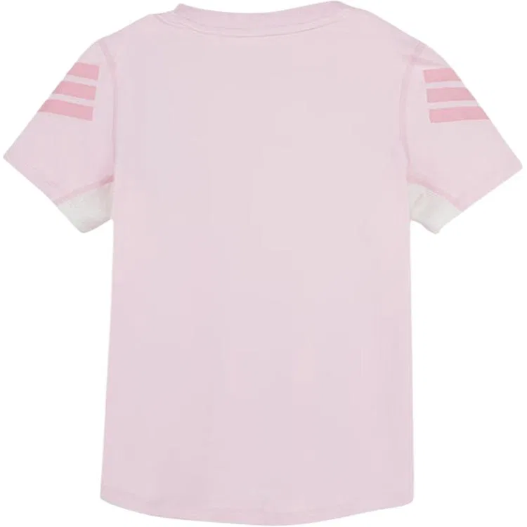 Детская футболка с круглым вырезом Adidas, Pink — фото 3