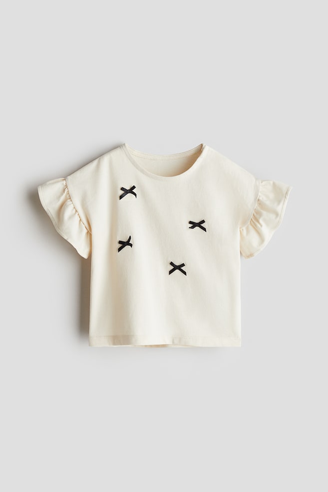 

Хлопковая рубашка с аппликациями H&M, мультиколор