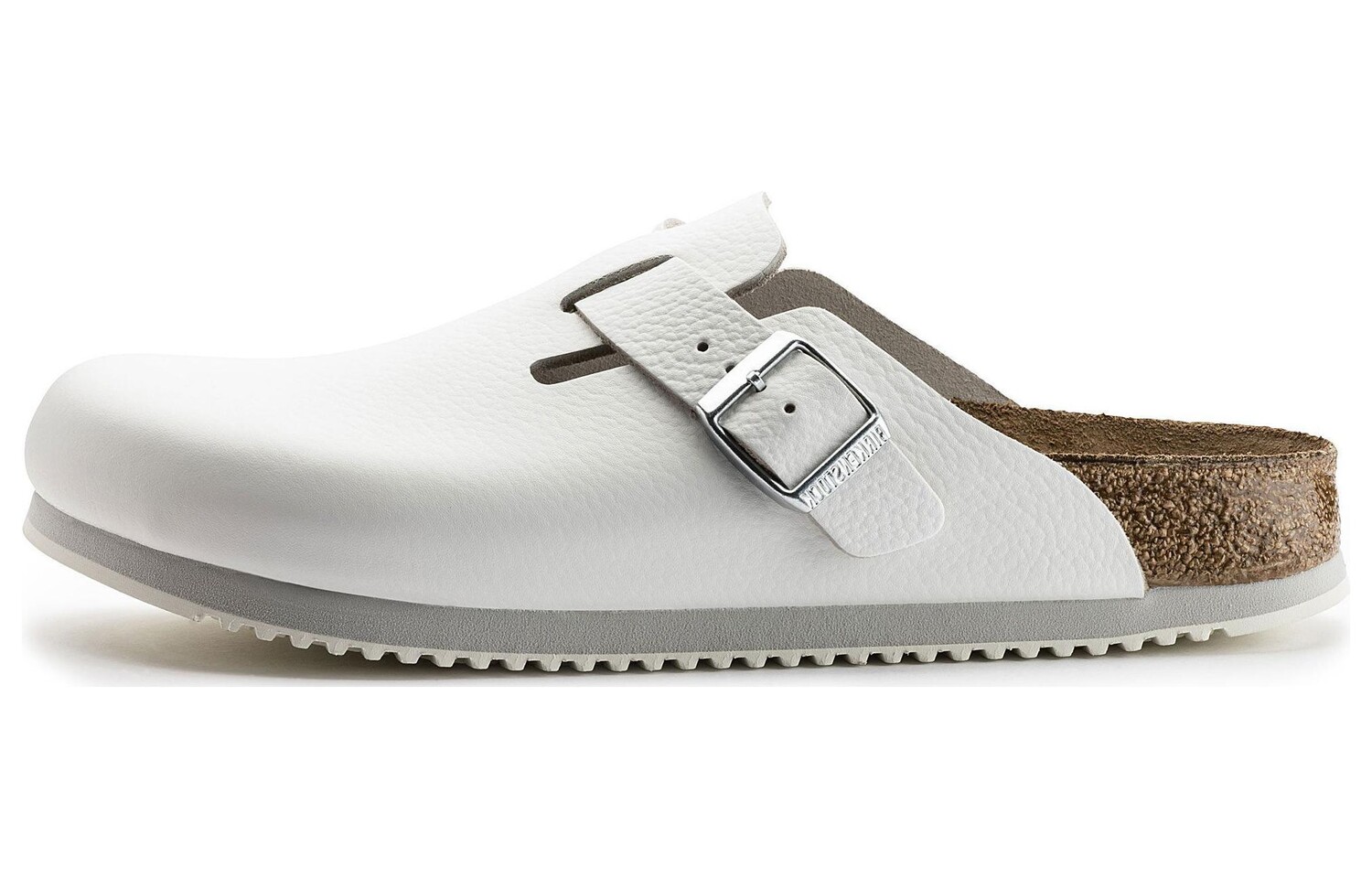 Мюли Birkenstock Boston Super Grip Leather узкие, белый