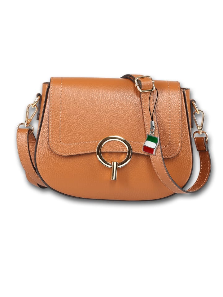 

Кожаная сумка через плечо Florence, светло-коричневая, примерно 23 см Florence