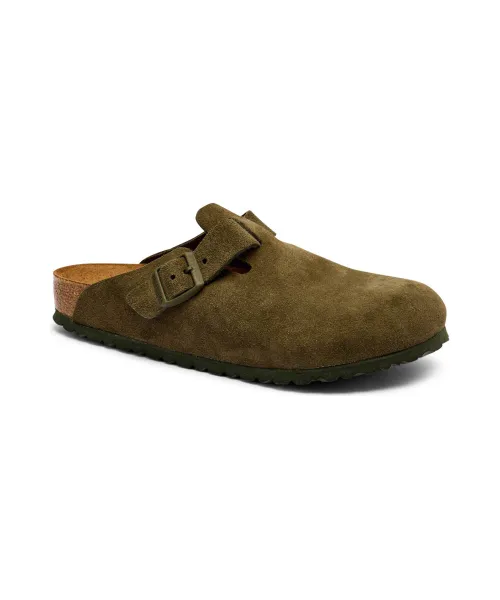 

Кожаные бостонские мюли с рычагами Regular fit Birkenstock, зеленый