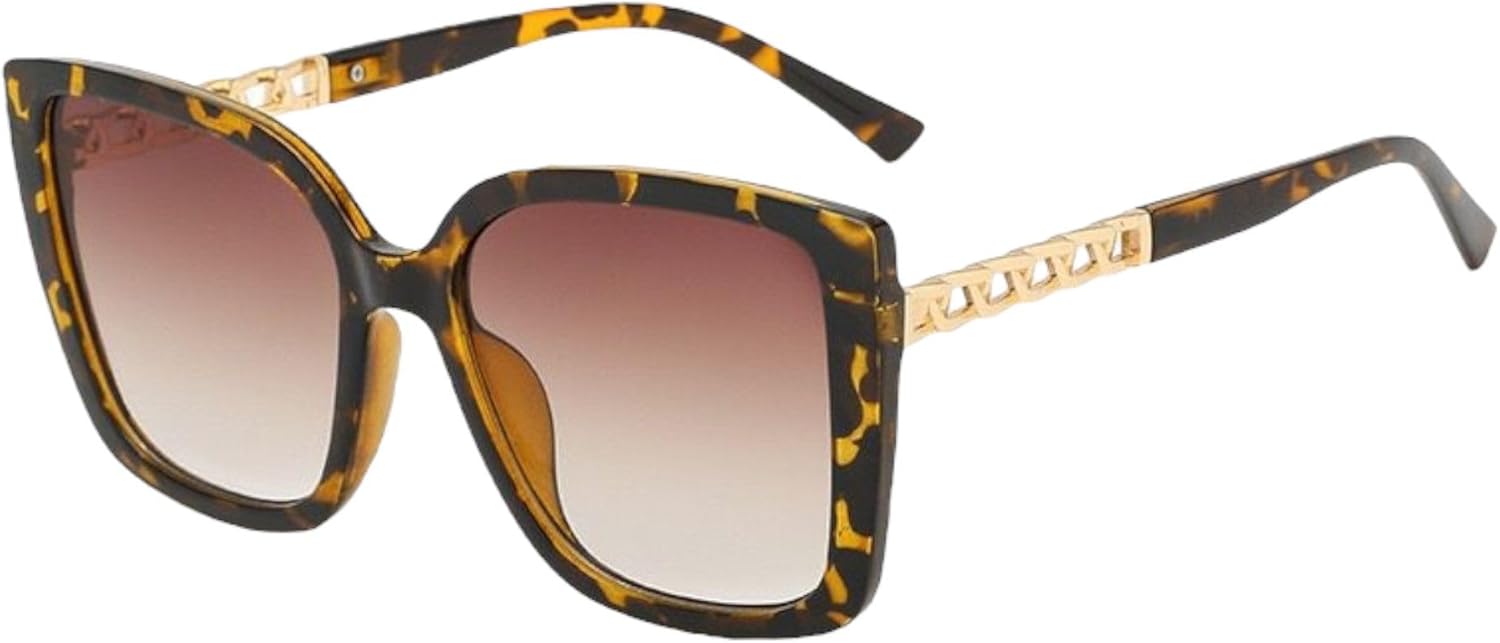 

Винтажные квадратные солнцезащитные очки MAVKA STORE с металлической цепочкой, линзы UV400, акриловые, в комплекте чехол, салфетка, отвертка, деминерализованная пленка. Стиль: леопард, материал линз: PC, материал оправы: пластик, размер: 13