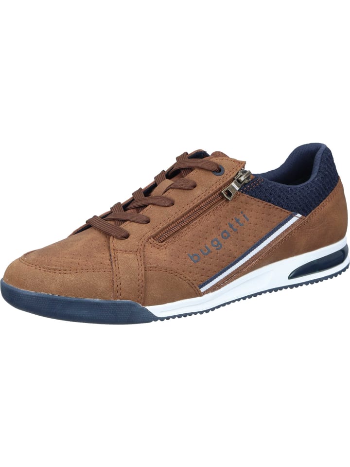 

Туфли на шнуровке Bugatti Denim, цвет cognac/dark blue