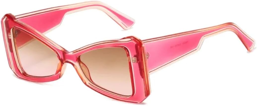 

Солнцезащитные очки с защитой UV400 | Градиентный оттенок "кошачий глаз" | Для женщин и мужчин, для занятий спортом на открытом воздухе и вождения DSVIGF, Pink Tea Pink