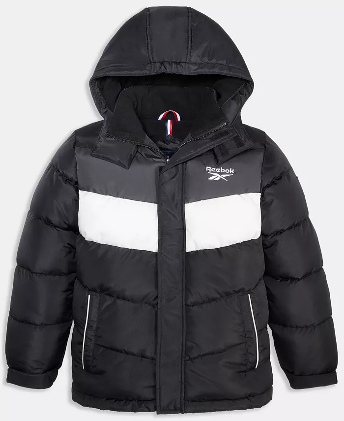 

Промо-куртка с длинными рукавами в стиле колор-блок для малышей и мальчиков Reebok, черный