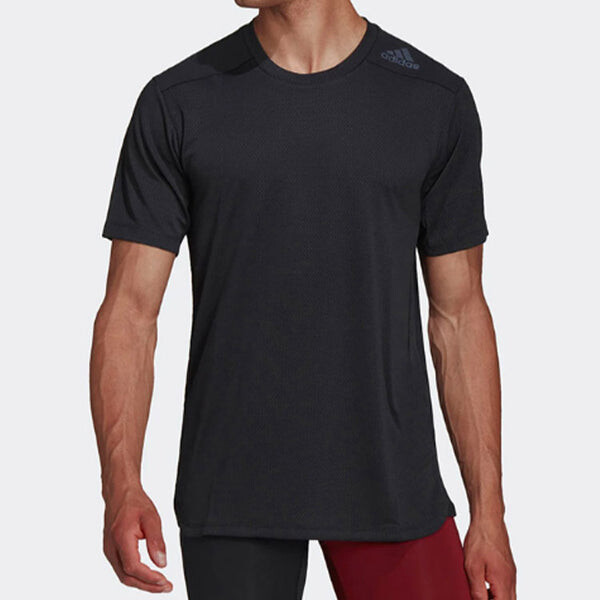 Футболка adidas Sports Training Casual Round Neck Short Sleeve Black, мультиколор — фото 2
