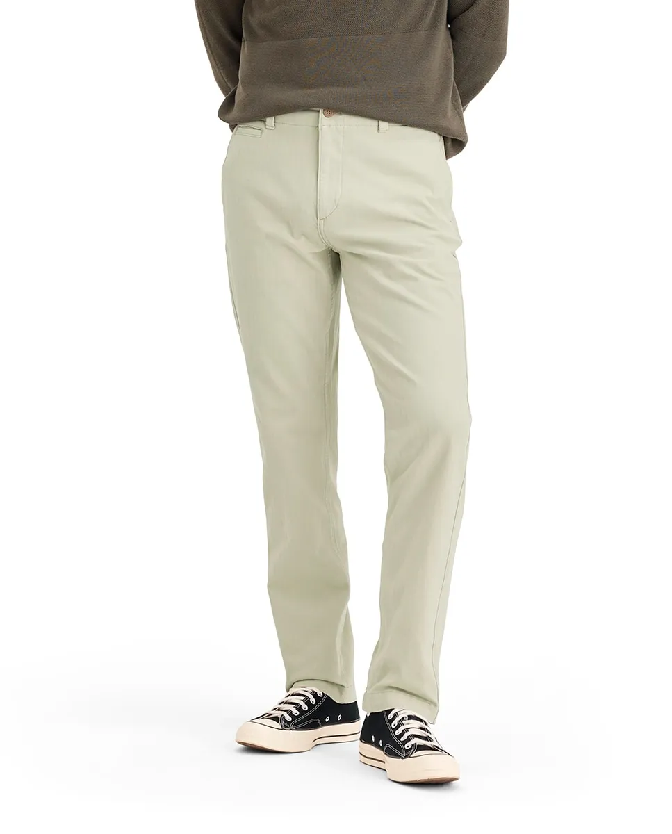 

Мужские эластичные брюки чинос из ткани елочка Dockers, светло-серый