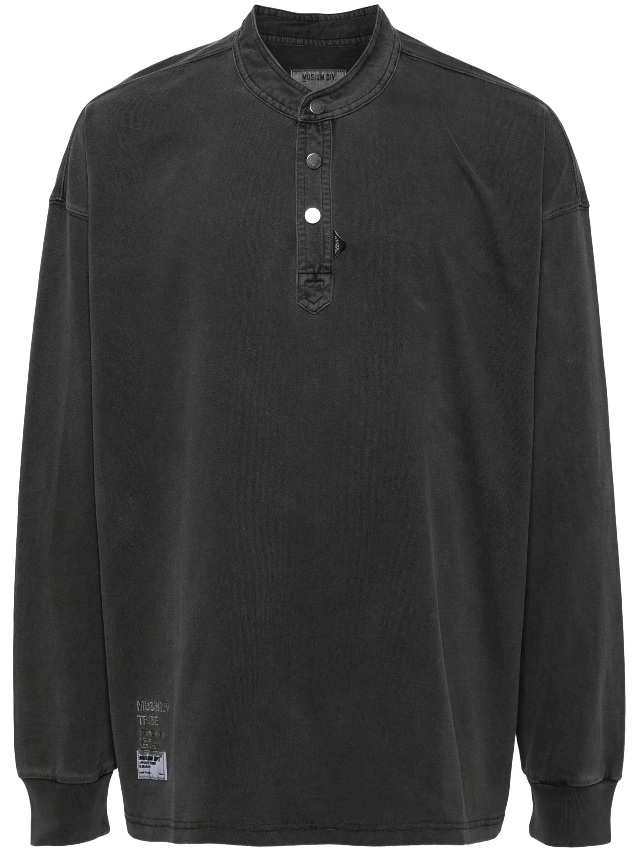 

Футболка хенли с длинными рукавами Musium Div., серый