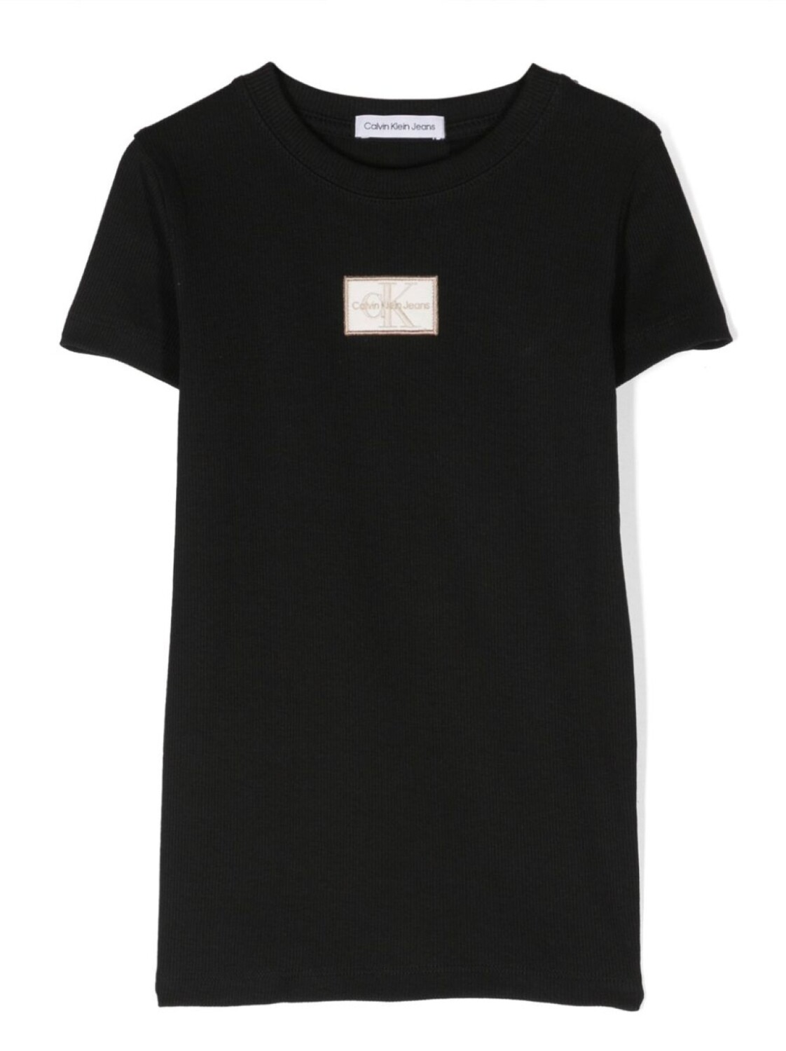 

Футболка с нашивкой-логотипом Calvin Klein Kids, черный