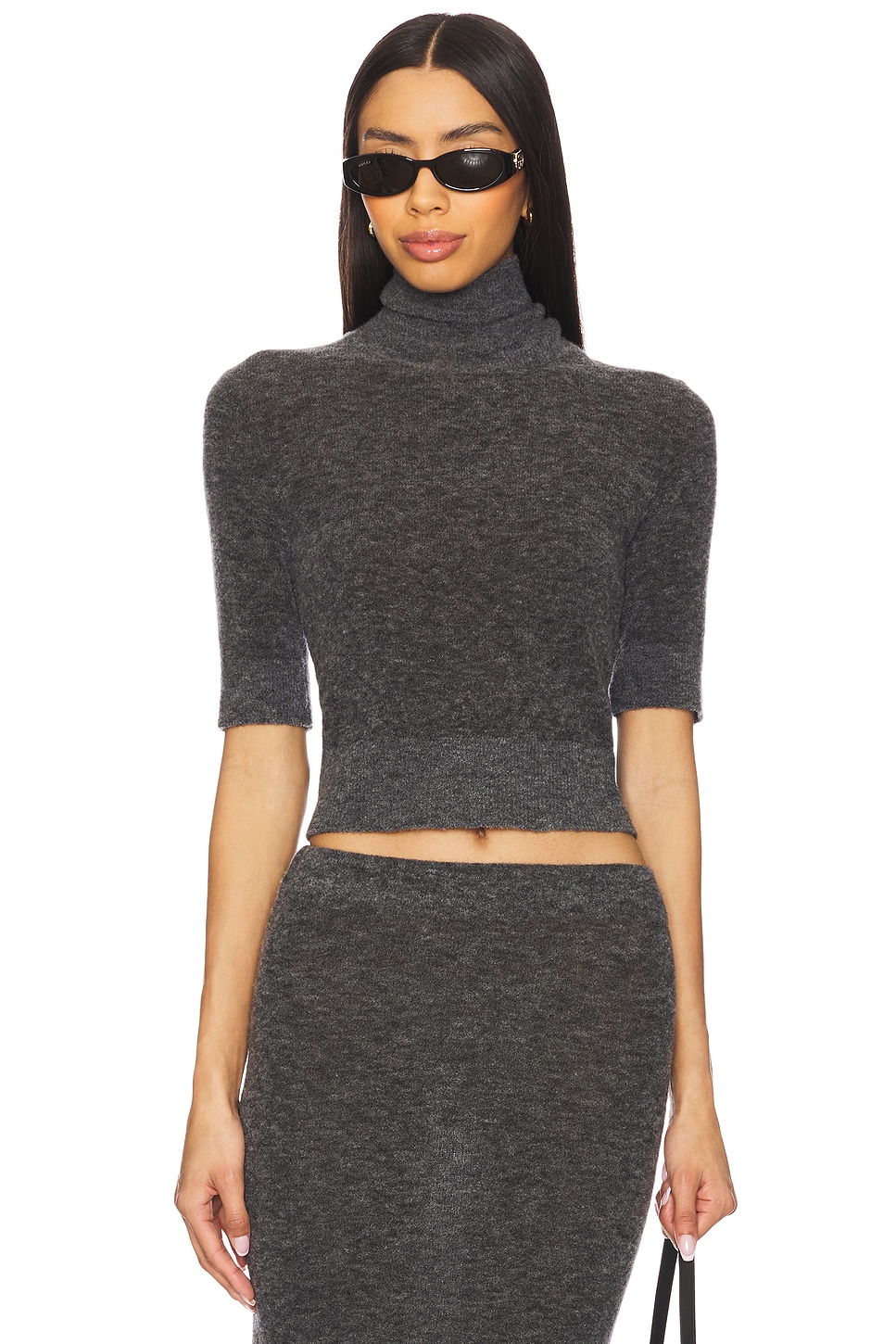 

Трикотажный топ Mae Eaves, charcoal grey