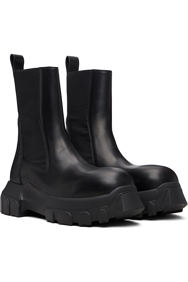 Темпл битл бозо тракторные ботинки Rick Owens, черный — фото 4