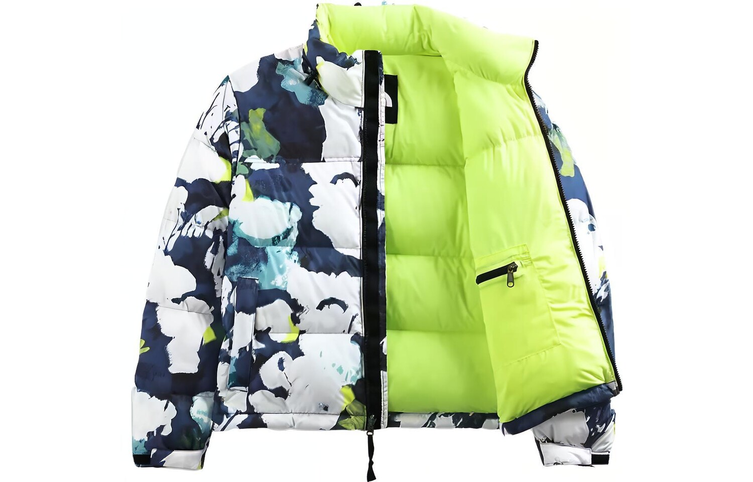 

Пуховик женский синий/белый The North Face