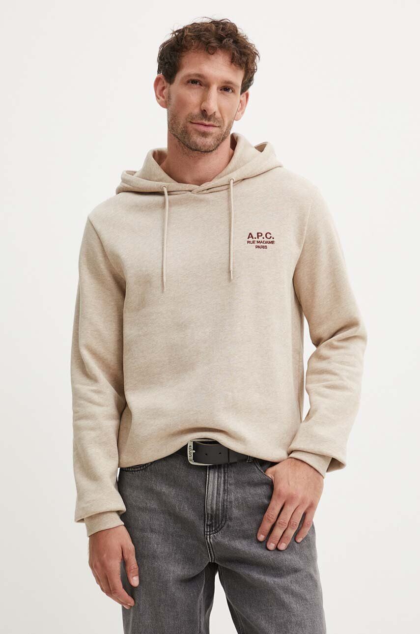 

A.P.C. стандартная толстовка Rue Madame GOTS, бежевый