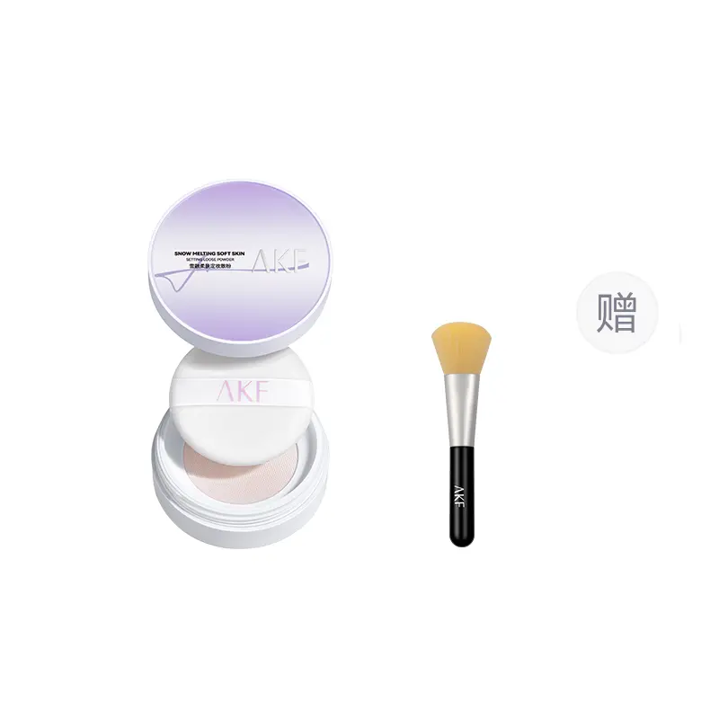 

Матирующая рассыпчатая пудра против блеска с эффектом таяния снега, стойкая без переноса AKF