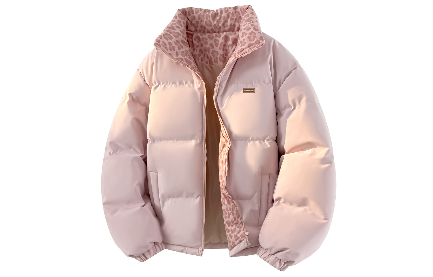 

Пуховик Unisex WARRIOR, розовый[free diy badge]