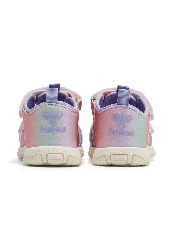Детские сандалии для ходьбы на липучках Hummel, Multi Color Pink — фото 4