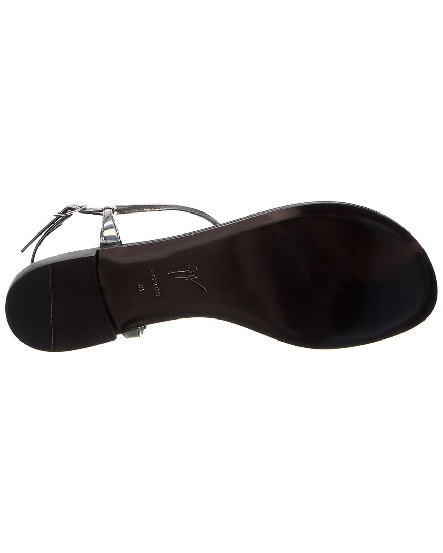 Джузеппе Занотти Рок Сандалии Giuseppe Zanotti, серебряный — фото 4
