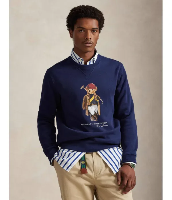 Толстовка straight fit Polo Ralph Lauren, темно-синий