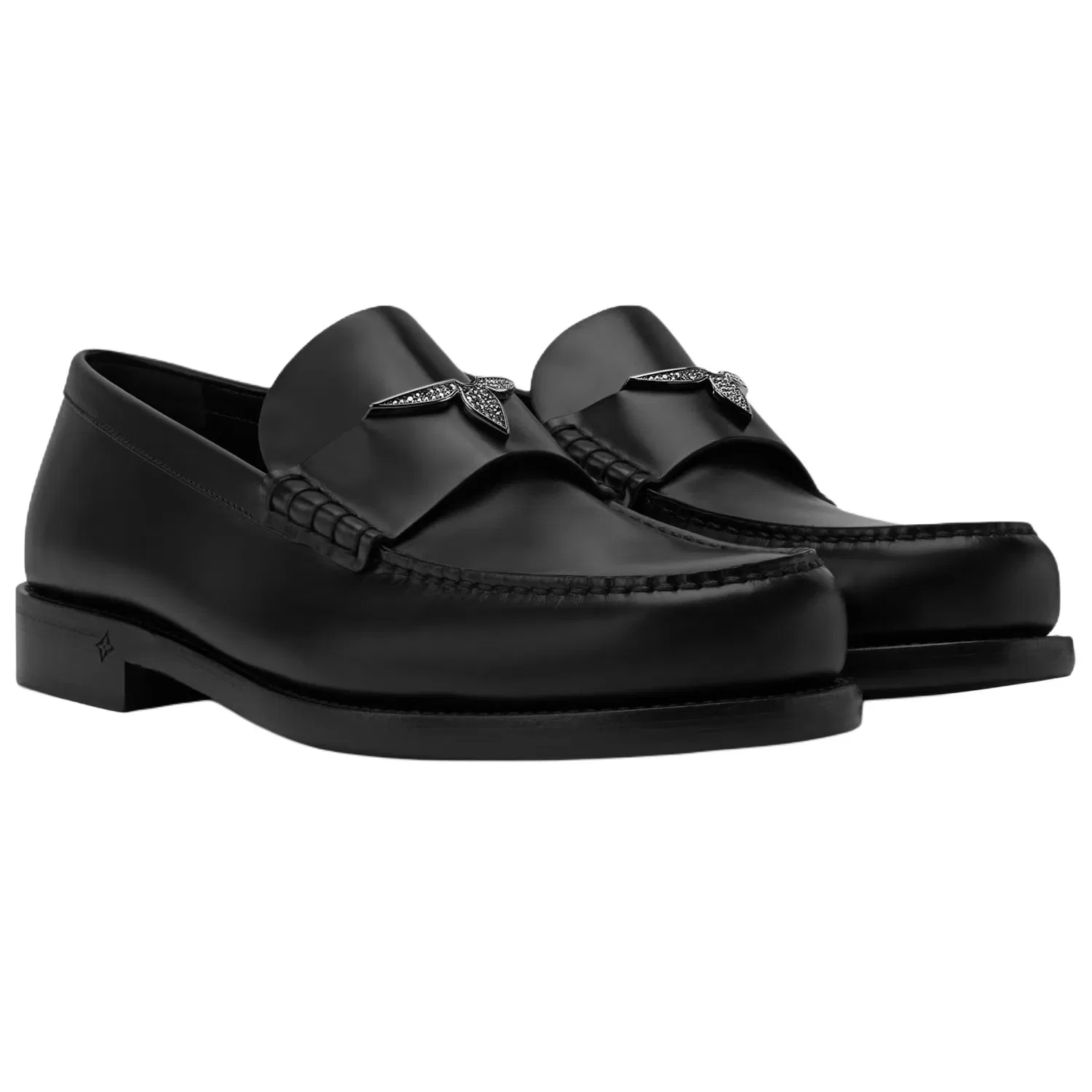Лоферы кожаные LOUIS VUITTON Oxford Black — фото 4