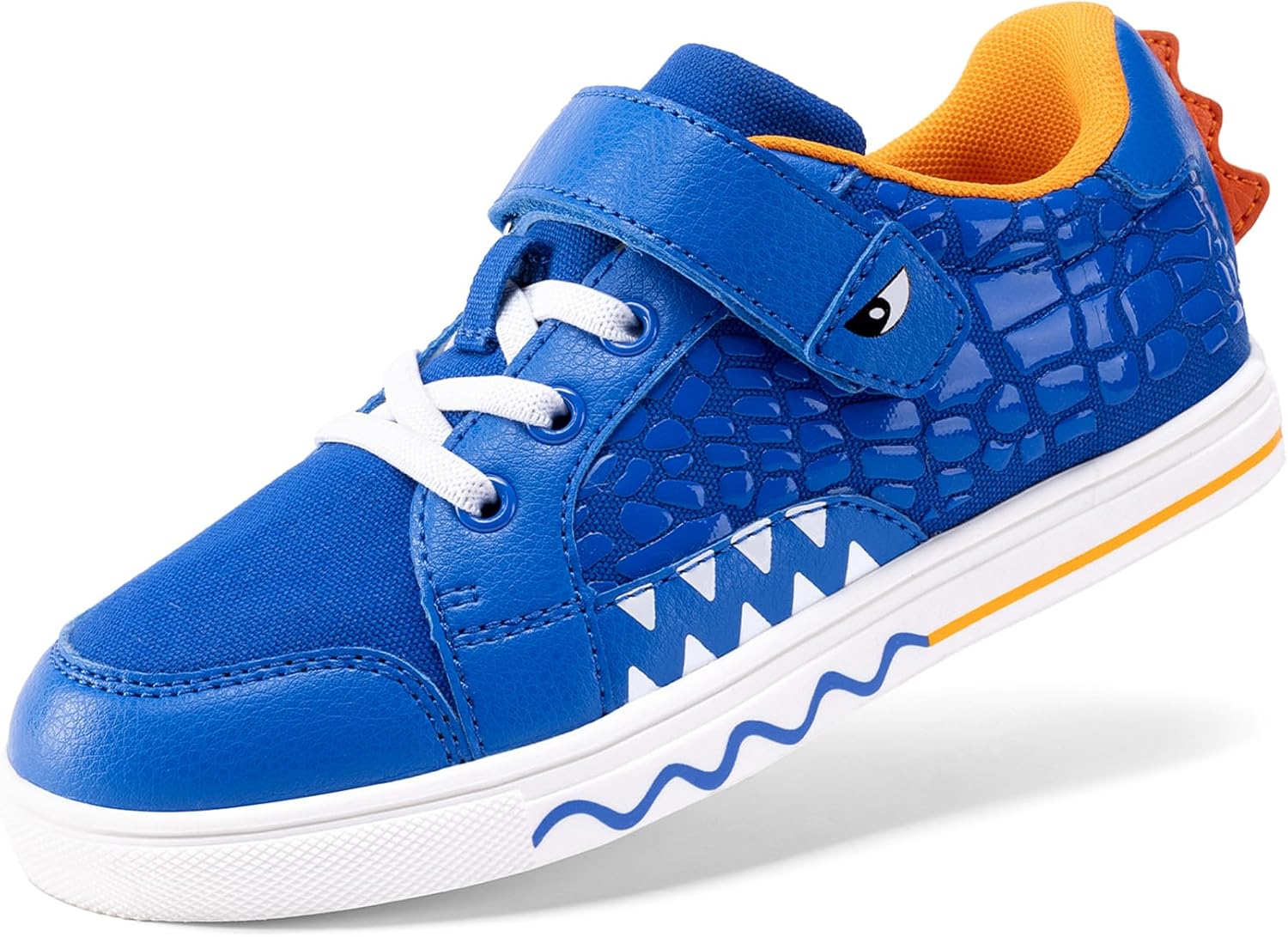 

Кроссовки DREAM PAIRS для мальчиков, маленькие дети, обувь для малышей, повседневные прогулочные кроссовки с противоскользящей подошвой и застежкой-липучкой, синий/оранжевый