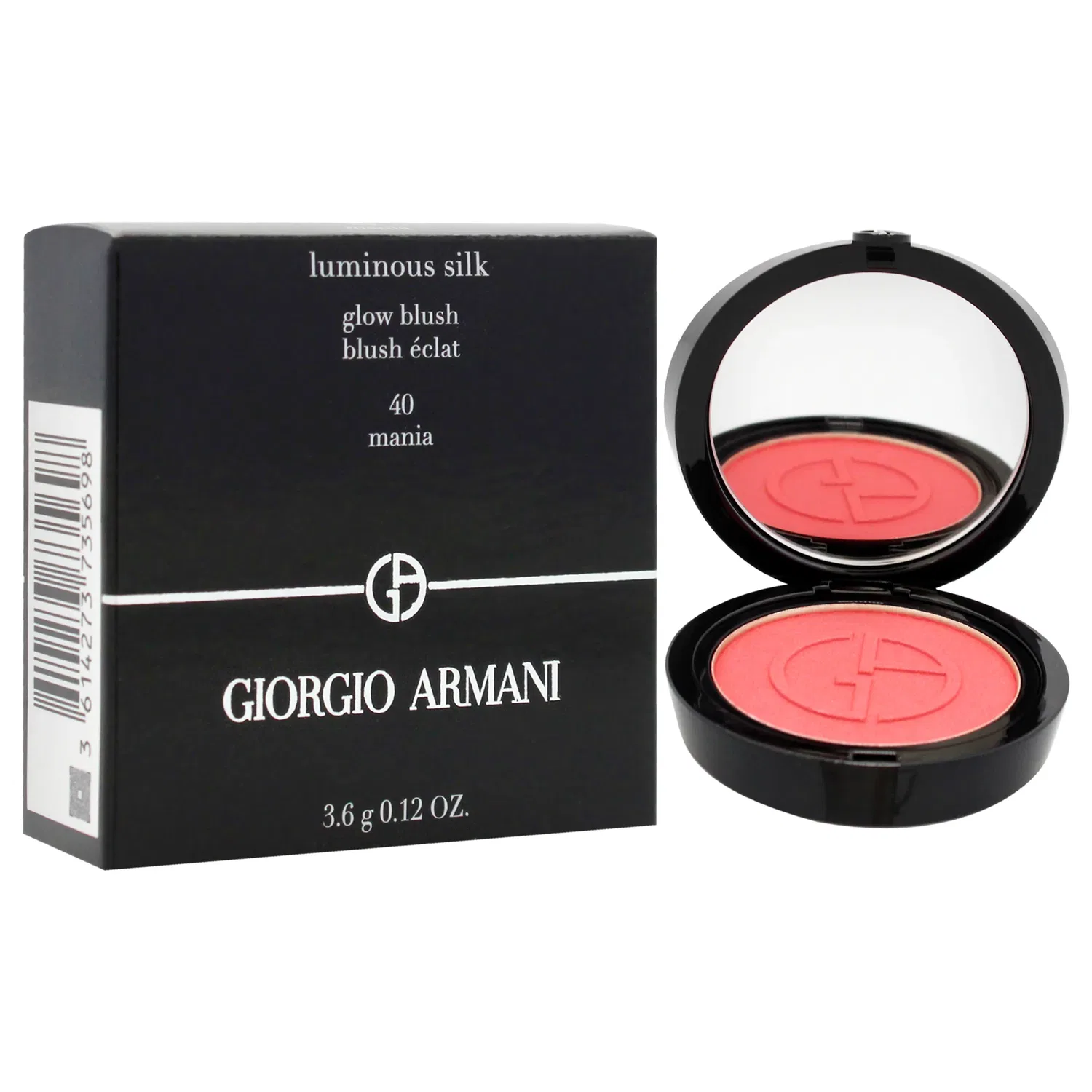 Румяна Luminous Silk Glow Blush - 40 Mania от Giorgio Armani для женщин - 0,12 унции (34 г), розовый — фото 3