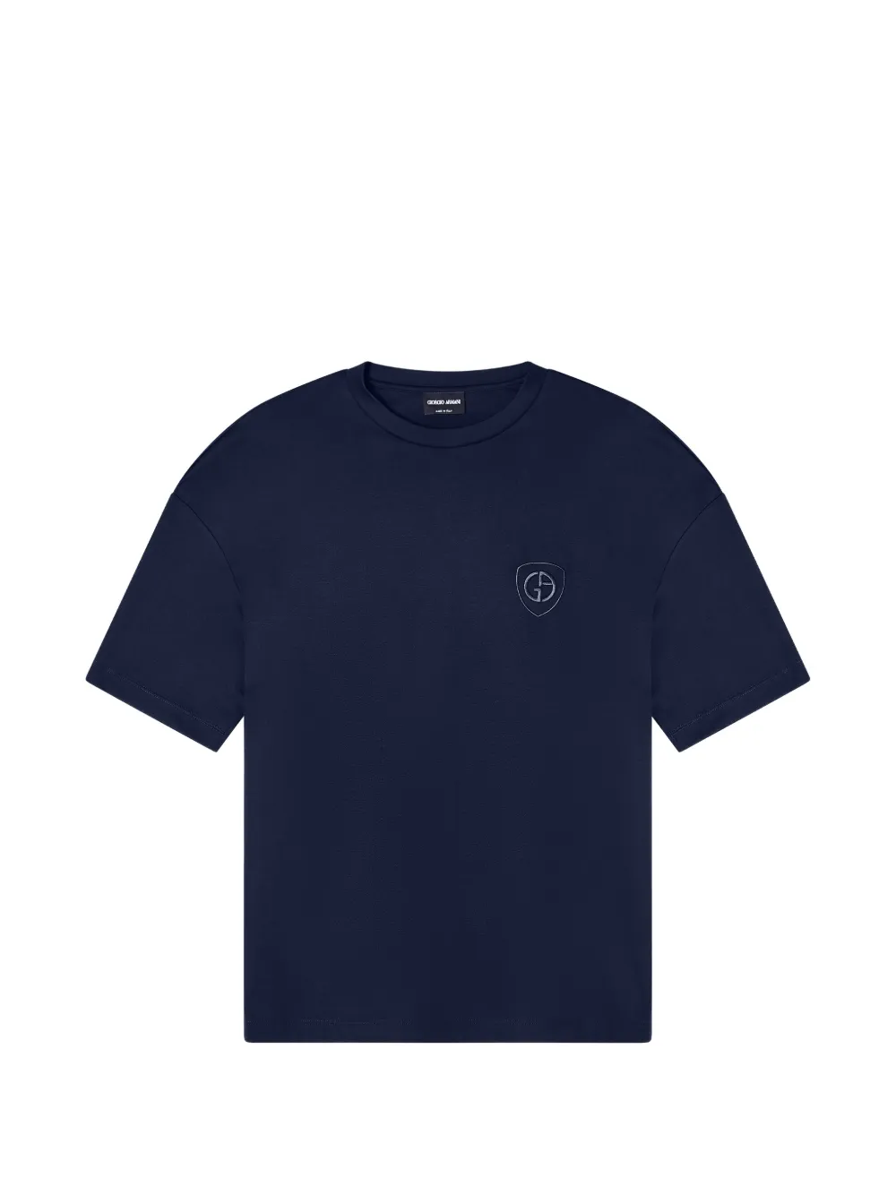 

Футболка с круглым вырезом и короткими рукавами Giorgio Armani, синий