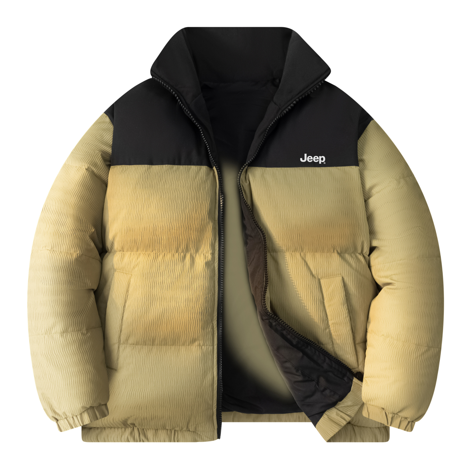 

Пуховик Unisex Stand Collar Thickened Jeep, коричневый