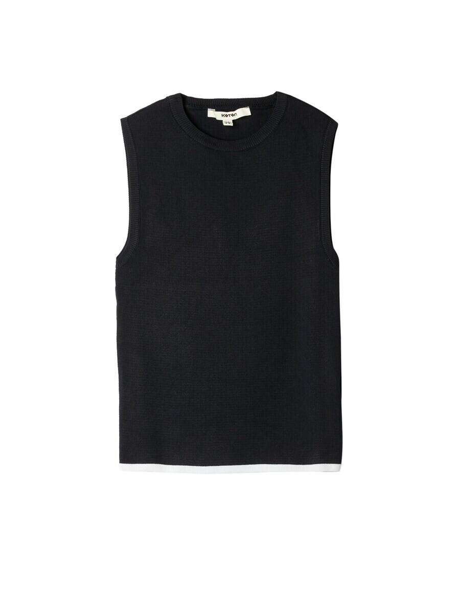 

Вязаный топ Koton Knitted Top, темно-синий