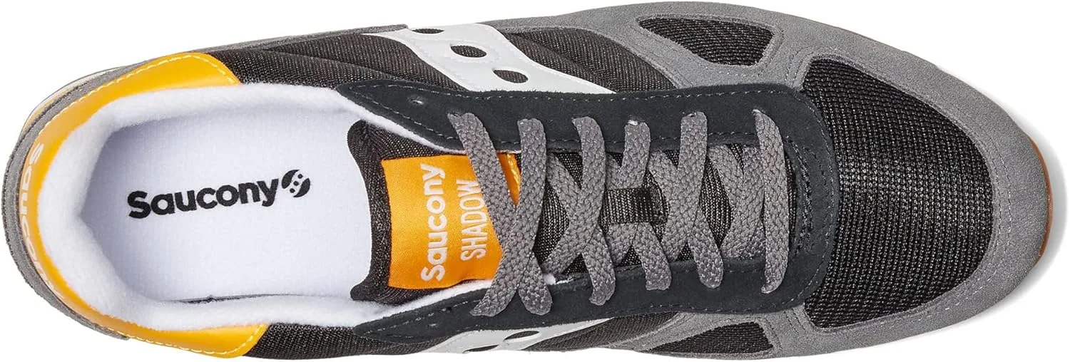 Кроссовки Saucony Shadow Original Leather - зеленый/розовый/пастельный — фото 3