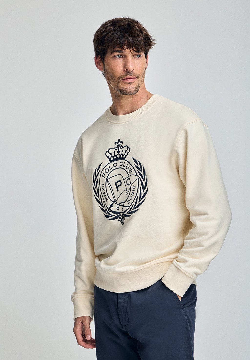 

Толстовка CREWNECK RELAXED FIT BIG NAUTIC SADDIE Polo Club, кремовый