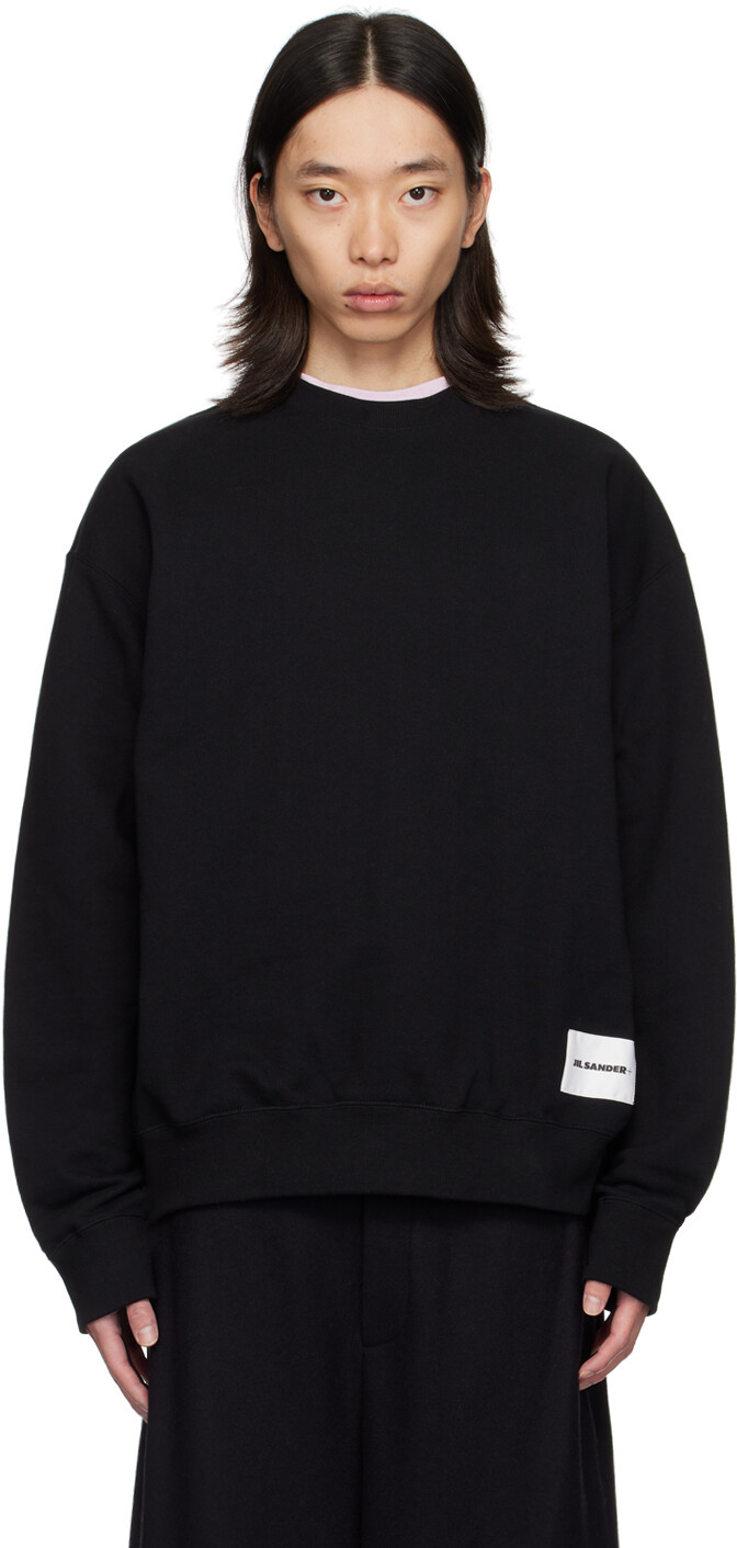 

Толстовка с нашивкой-логотипом Jil Sander, черный