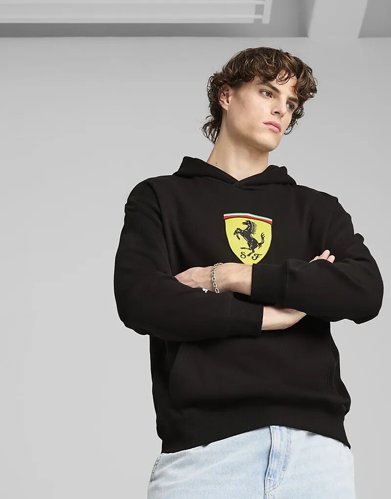 

Толстовка Puma Scuderia Ferrari HP Race с большой толстовкой Shield в черном цвете Puma