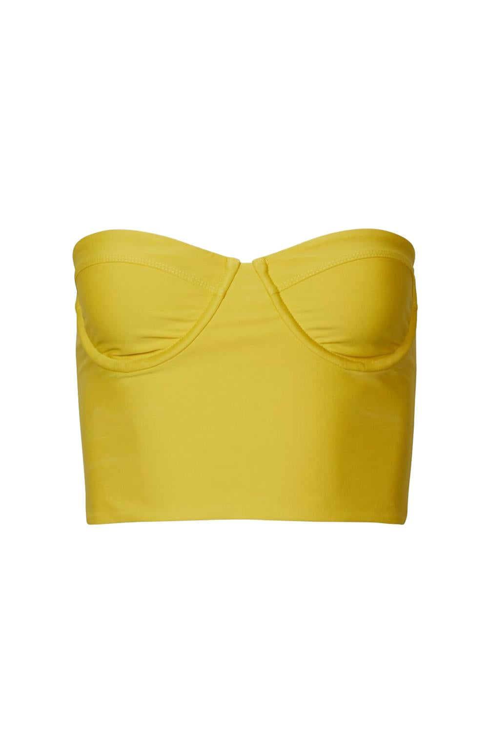 

Лиф бикини Lolita Corset удлиненный эластичный в горчичном цвете Sirena + the sea, Mustard