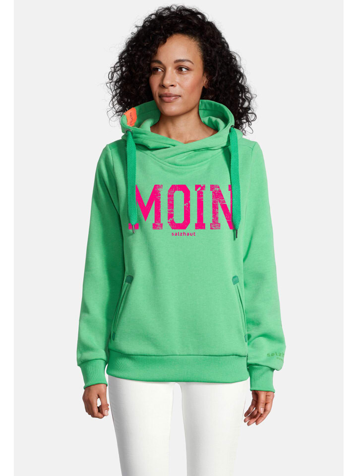 

Толстовка Salzhaut Hoodie SÜNN - MOIN, цвет Apple Green-Neon Pink