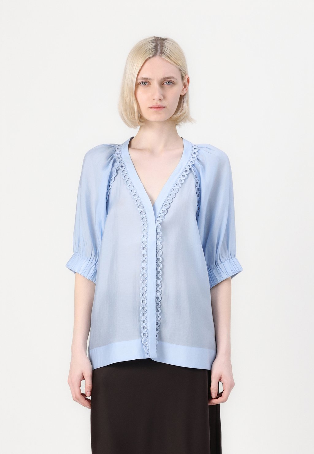 

Блузка на пуговицах SHIRT Copenhagen Muse, светло-голубой