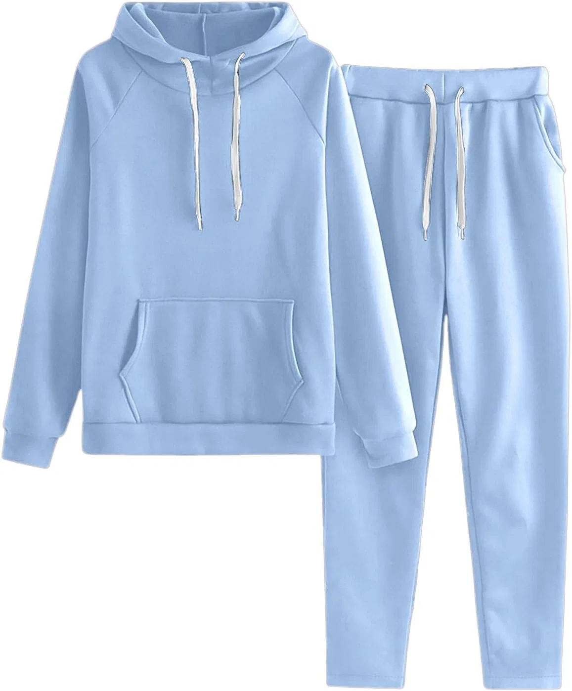 Спортивный костюм оверсайз худи и джоггеры, Generic, Sky Blue