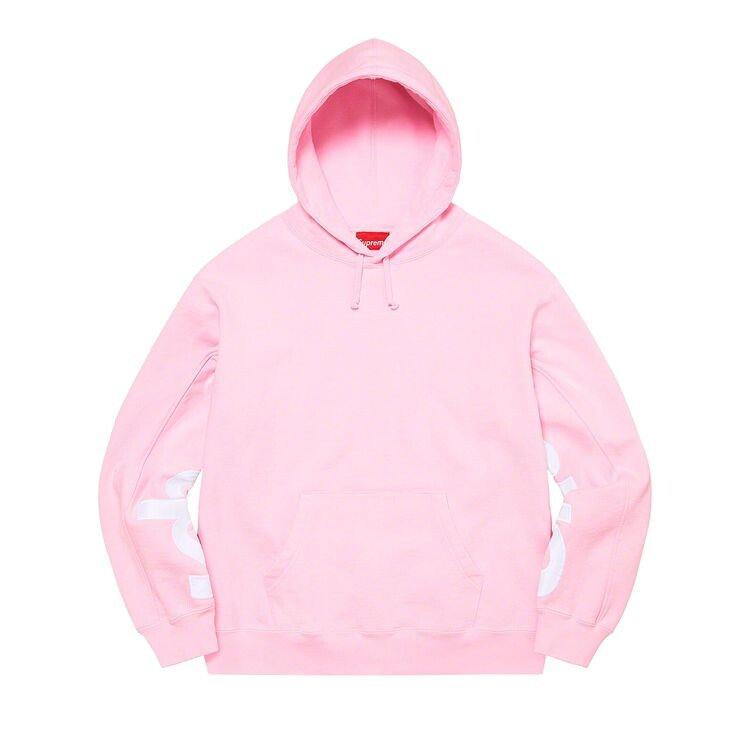 

Толстовка Supreme Cropped Panels Hooded Sweatshirt Light Pink, розовый