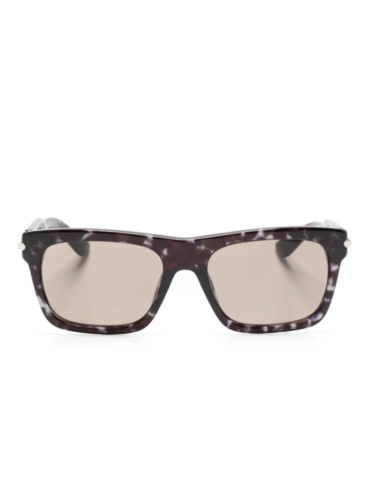

Alexander McQueen Eyewear солнцезащитные очки в квадратной оправе, черный