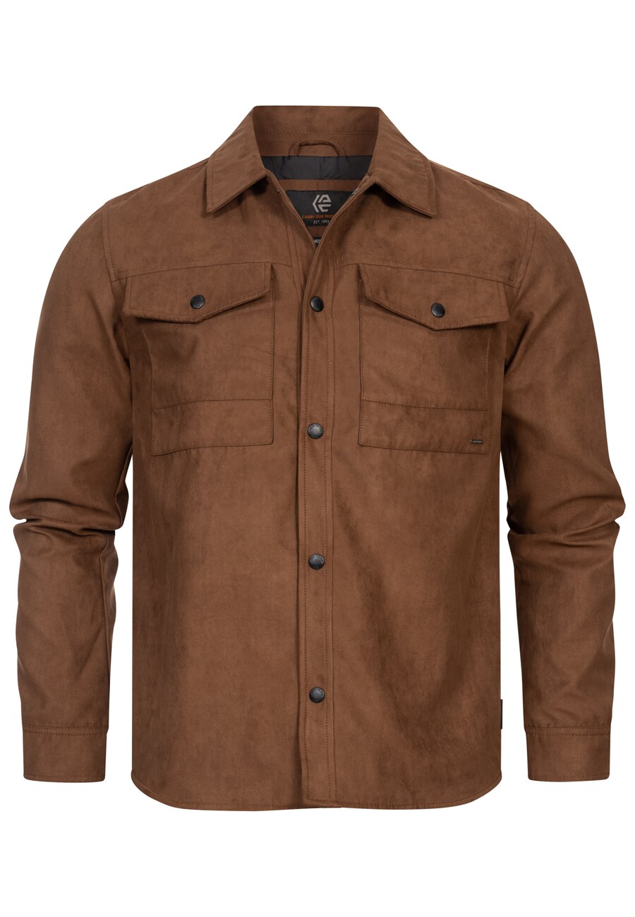 

Рубашка на пуговицах классического кроя INDICODE JEANS Finny , Brown