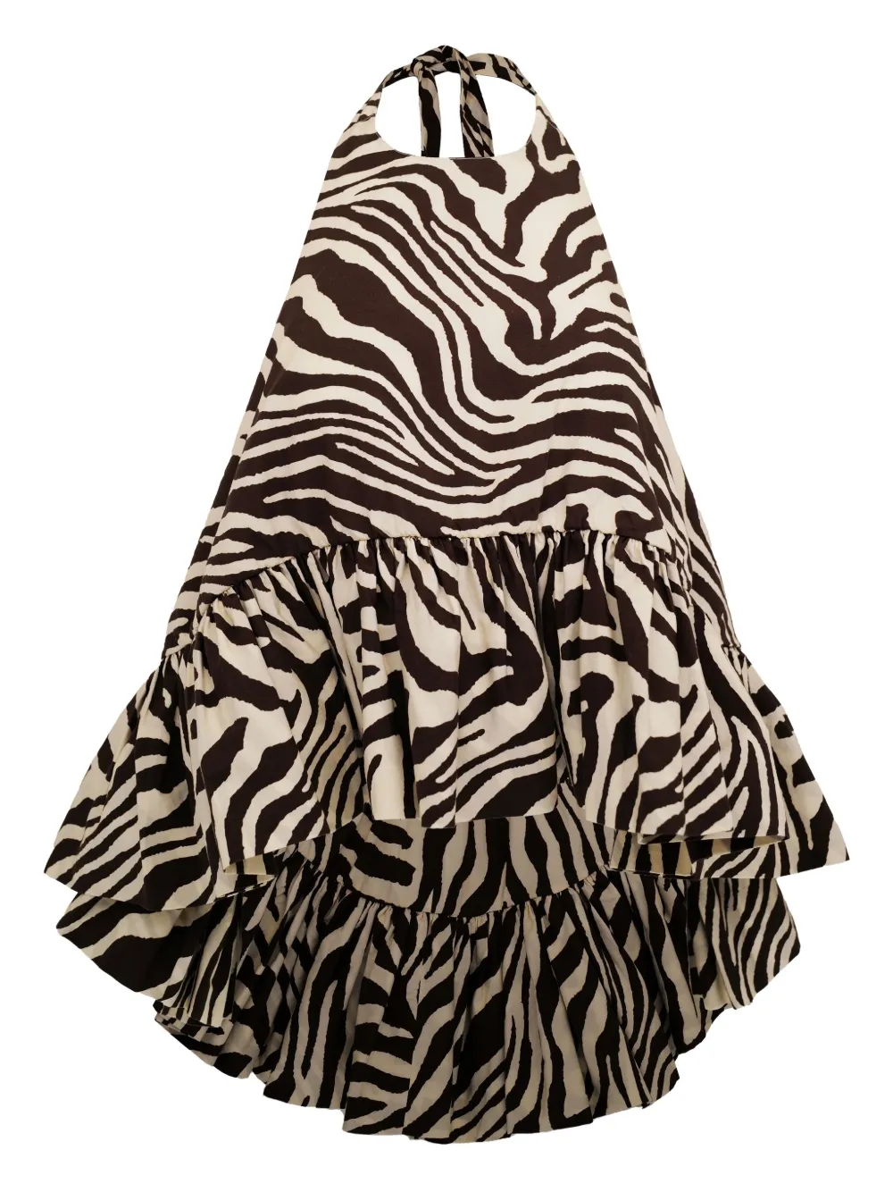 

Топ Winston с оборками и принтом под зебру AZEEZA, коричневый