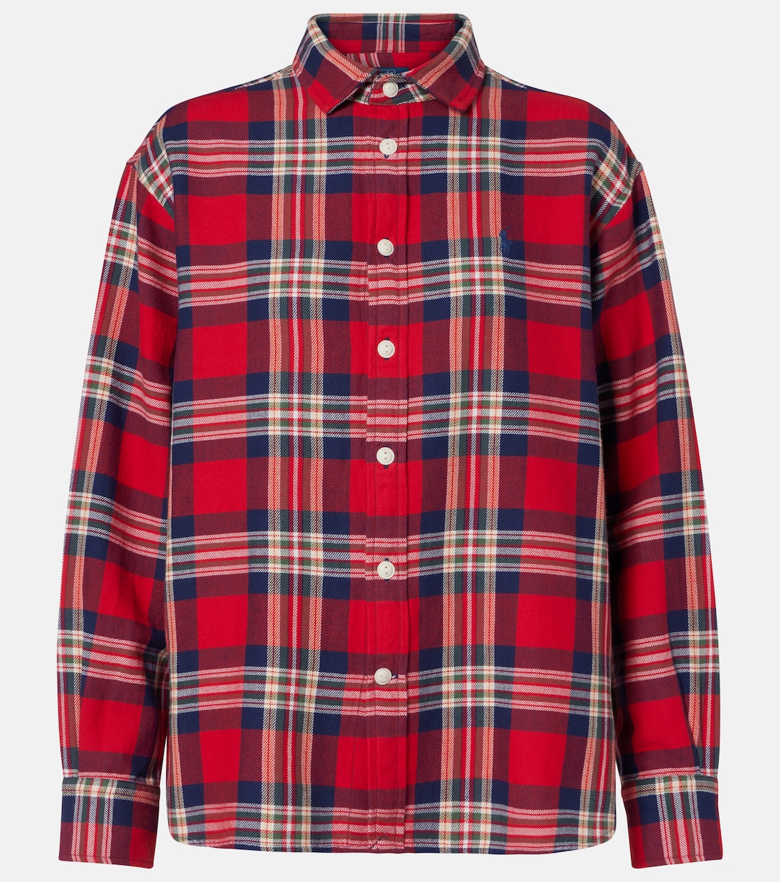 

Хлопковая рубашка с принтом Polo Ralph Lauren, 1913 Navy/Red/Green Multi